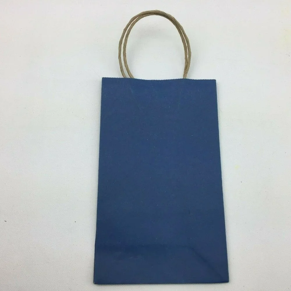 Birthday Present Wrapping Gift Bags Solid Color Lot Party Supply 9 Count